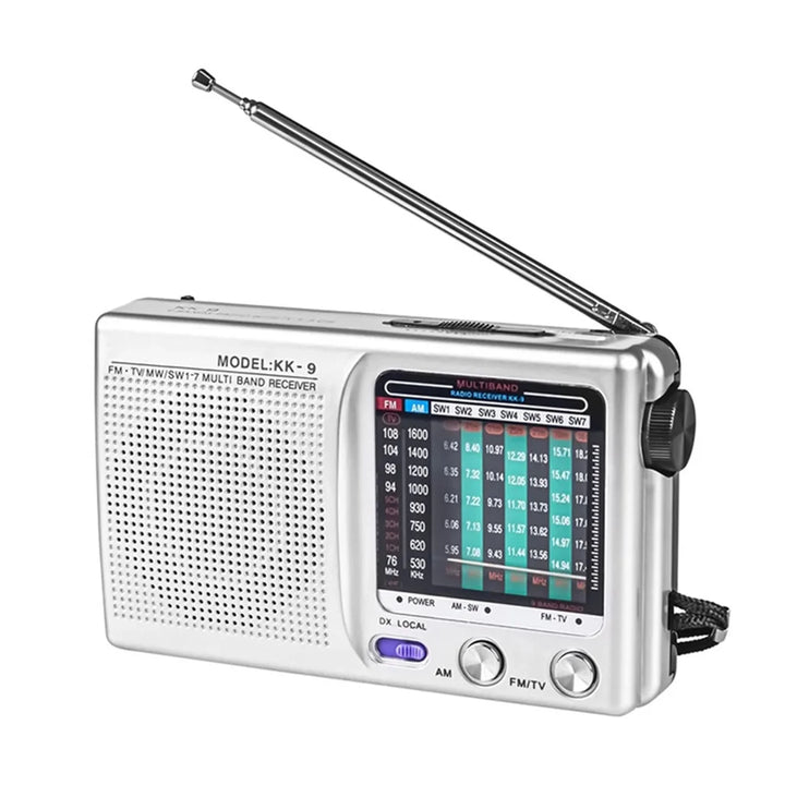 KK9 Weather Radio SW AM FM Portable Radio Battery Operated Longest Lasting Radio For Emergency Hurricane Running Walking Home