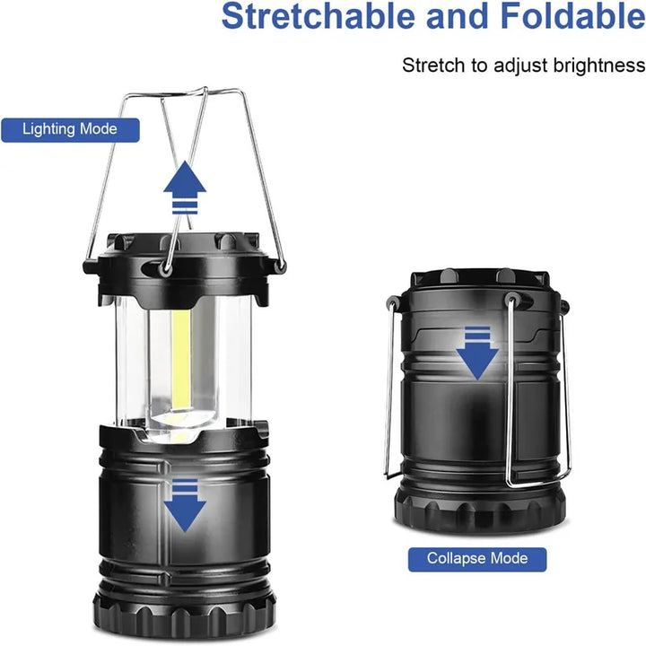 Camping Lanterns Battery Operated Collapsible Portable Lamps Outdoor Camping Light for Hiking Garden Hurricane Emergency Outages