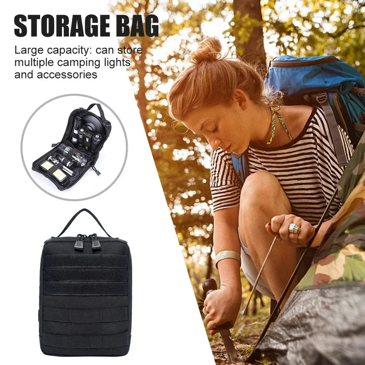 Outdoor portable medical kit Emergency survival kit MOLLE accessories bag EDC tools Sundry storage bag camping equipment