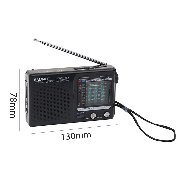 KK9 Weather Radio SW AM FM Portable Radio Battery Operated Longest Lasting Radio For Emergency Hurricane Running Walking Home