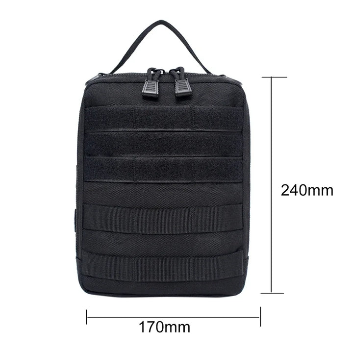 Outdoor portable medical kit Emergency survival kit MOLLE accessories bag EDC tools Sundry storage bag camping equipment